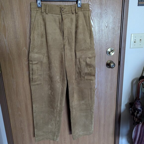 Banana Republic Vegan Suede Trouser Pants - Picture 1 of 4